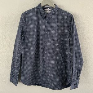 Denim & Flower Button Down Shirt